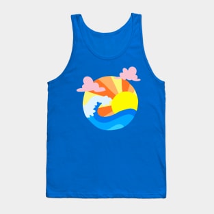 Retro summers wave Tank Top